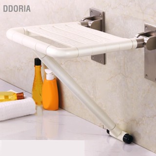 DDORIA ที่นั่งอาบน้ำแบบพับได้ติดผนังประหยัดพื้นที่ Antislip Safety Bathroom Wall Shower Bench สำหรับผู้สูงอายุ