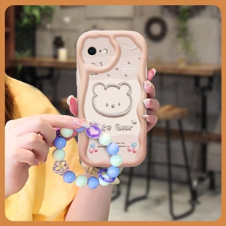 Love bracelet Soft Phone Case For iphone7/8/iphone SE 2020/SE2 texture originality luxurious Pendants lovely Liquid silicone