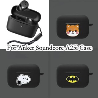 【คุณภาพสูง】เคสหูฟัง แบบนิ่ม ลายการ์ตูนมินิมอล สําหรับ Anker Soundcore A25i Anker Soundcore A25i