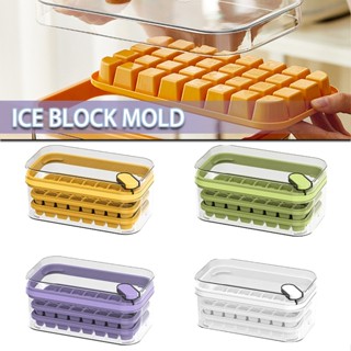 Ice Cube Tray with Lid and Bin 64 pcs Ice Cubes Molds Ice Container for Whiskey