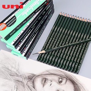 Mitsubishi 9800 ดินสอสเก็ตช์ 8b 4B ของแท้ จากญี่ปุ่น สําหรับวาดภาพระบายสี DADM