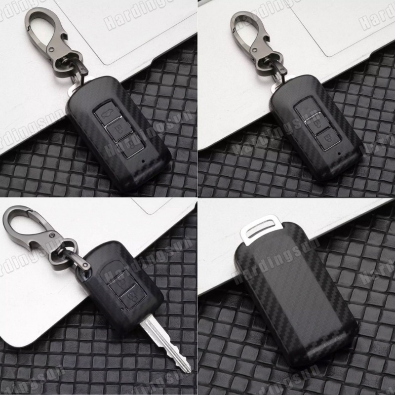 เคสกุญแจรถยนต์ เคฟล่า MITSUBISHI ทุกรุ่น พร้อมพวงกุญแจรถยนต์ pajero expander triton mirage attrage ABS พร้อมส่ง