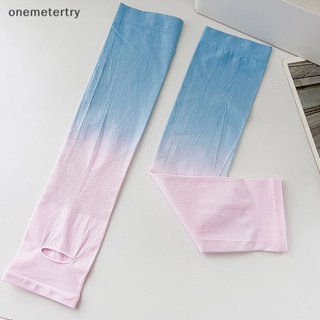 Onem ปลอกแขนกันแดด ไล่โทนสี ป้องกันรังสียูวี สําหรับขี่จักรยานกลางแจ้ง วิ่ง ตกปลา 1 คู่