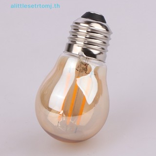 Alittlese หลอดไฟ LED E27 2700K G45 2W 4W 6W สไตล์วินเทจ สําหรับโคมไฟระย้า