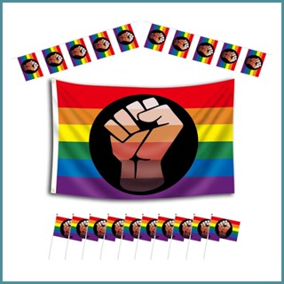 ชุดธงชาติ LGBT Spirit Bright Colors ใช้ง่าย สําหรับตั้งแคมป์
