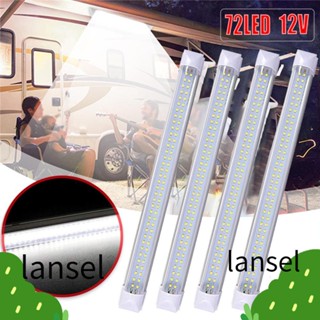 Lansel แถบไฟ LED 72 ดวง เปิด/ปิด 12V สําหรับบ้าน เรือ