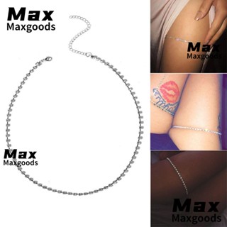 Maxg สายโซ่ สีเงิน เครื่องประดับแฟชั่น เซ็กซี่ สําหรับผู้หญิง