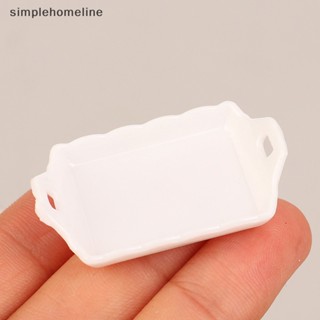 [simplehomeline] ใหม่ พร้อมส่ง จานชามจิ๋ว 1:12 สําหรับตกแต่งบ้านตุ๊กตา 1 ชุด