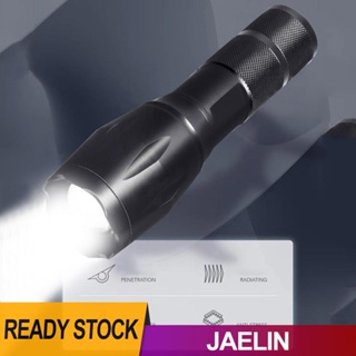 ไฟฉาย LED ที่มีประสิทธิภาพ USB ไฟฉายกันน้ํากลางแจ้งตั้งแคมป์เดินป่าไฟ [Jaelin.th]