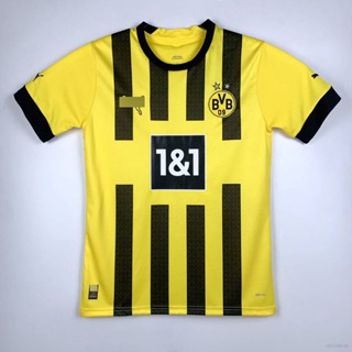 เสื้อกีฬาแขนสั้น ลายทีมชาติฟุตบอล Dortmund 22-23 คุณภาพสูง