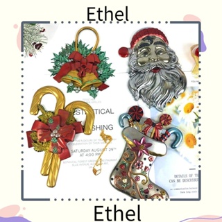 Ethel1 แม่พิมพ์ซิลิโคน อีพ็อกซี่ รูปกระดิ่งคริสต์มาส แฮนด์เมด DIY