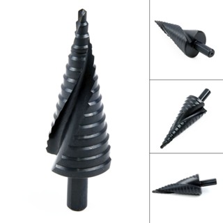 ⚡NEW 8⚡Spiral Step Drill Black 1pc Mini size HSS Spiral Triangle Round Handle