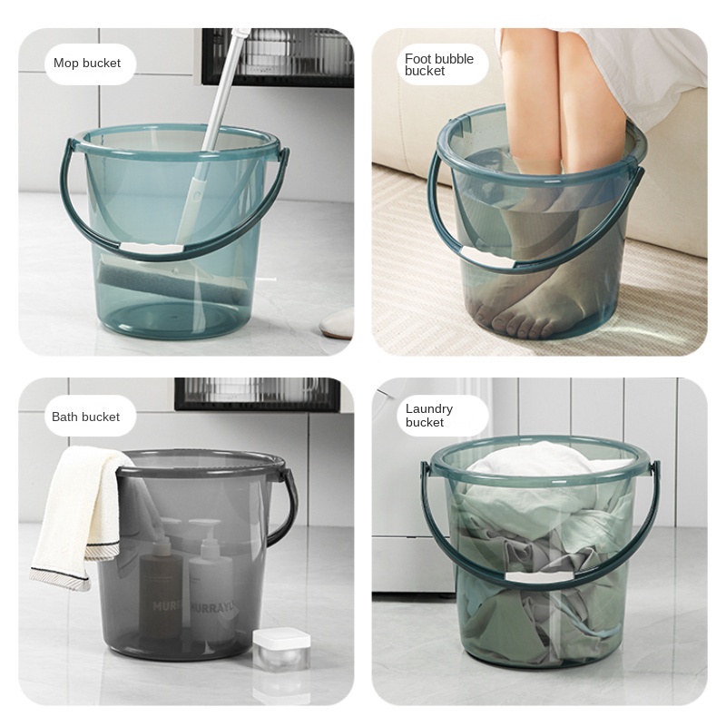 Jujiajia ถังเก็บน้ํา แบบใส หนา ป้องกันแบคทีเรีย แบบพกพา สําหรับหอพักนักเรียน - รูปที่ 4