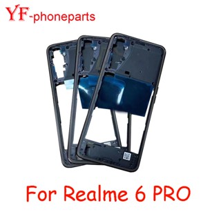 กรอบกลาง พร้อมปุ่มด้านข้าง อะไหล่ซ่อมแซม สําหรับ Oppo Realme 6 Pro RMX2061 RMX2063