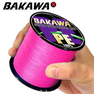 Bakawa สายเอ็นตกปลา PE ถัก 100% 300 ม. 4 เส้น ทนทาน อุปกรณ์เสริม