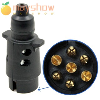 Mayshow ปลั๊กเชื่อมต่อรถพ่วง 7 ทาง 12V 7 Pin อุปกรณ์เสริม สําหรับรถยนต์