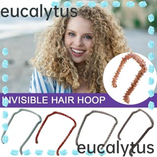 Eucalytus1 ที่คาดผมพลาสติก แบบหนา มองไม่เห็น อุปกรณ์เสริม สําหรับจัดแต่งทรงผม