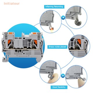 [Initiatour] บล็อกขั้วต่อรางดิน PT-2.5 ไม่ต้องใช้สกรู 10 ชิ้น