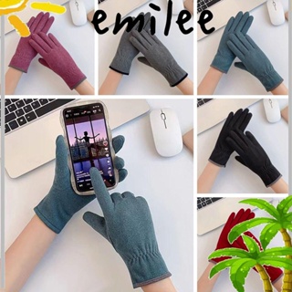 EMILEE ถุงมือขนแกะ ให้ความอบอุ่น เหมาะกับฤดูใบไม้ร่วง และฤดูหนาว สําหรับผู้หญิง