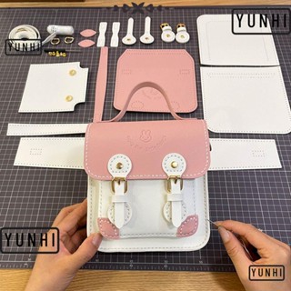 Yunhi กระเป๋าสะพายไหล่ แฮนด์เมด DIY อุปกรณ์เสริม สําหรับผู้หญิง 1 ชุด