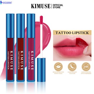 KIMUSE ลิปกลอสลิปกลอส Matte Dye Lip Tear ลิปสติกให้ความชุ่มชื้น ลิปกลอส Tear Lip Glaze KDURANT