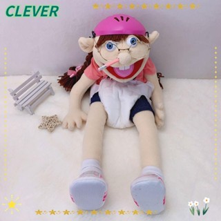 Clever ตุ๊กตาหุ่นมือ ผ้ากํามะหยี่ขนนิ่ม ขนาดใหญ่ พร็อพปาร์ตี้ฮาโลวีน สําหรับครอบครัว