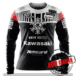 เสื้อกีฬาแขนยาว ลายทีม Kawasaki แฟชั่นฤดูหนาว 2023