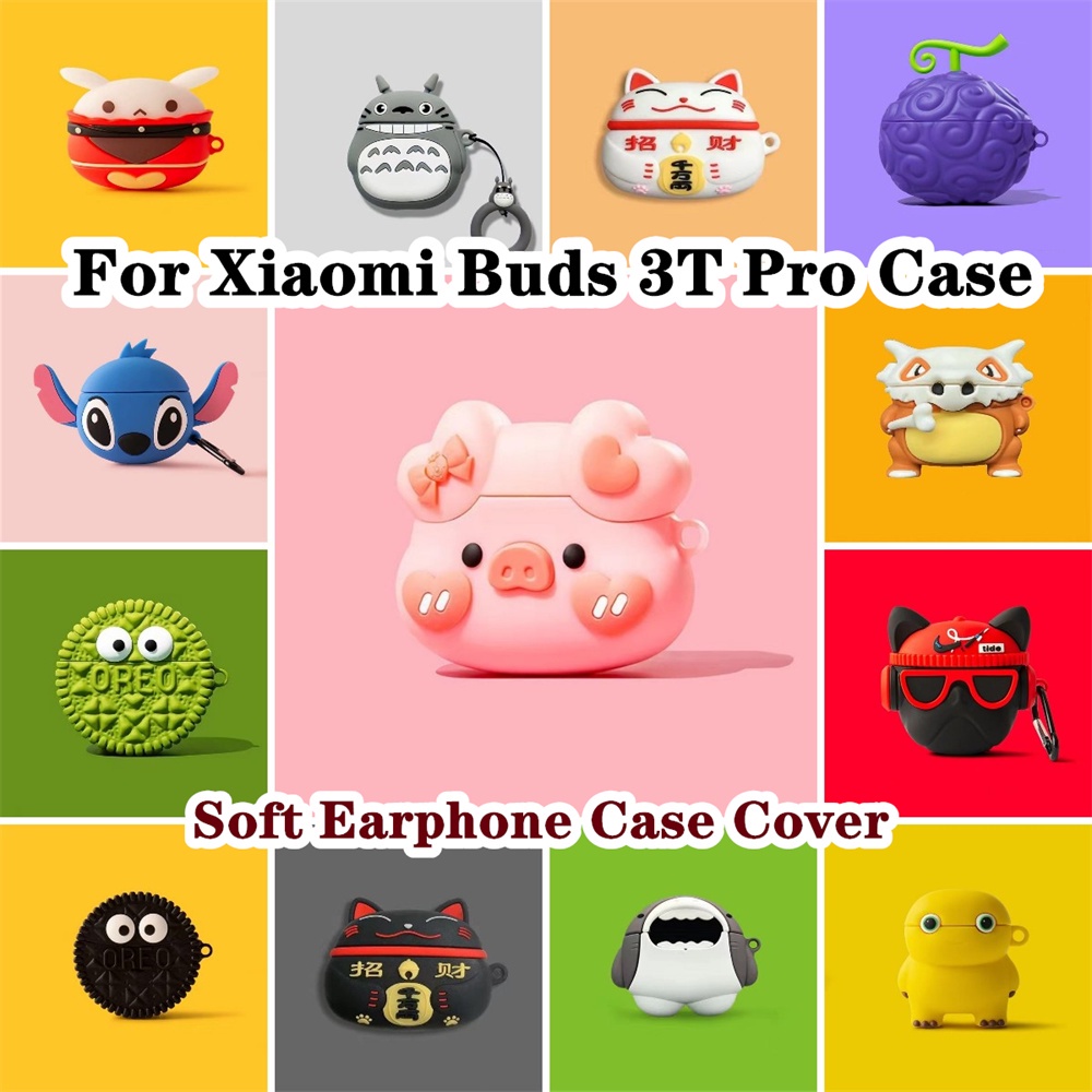 พร ้ อมส ่ ง! สําหรับ Xiaomi Buds 3T Pro กรณีอินเทรนด ์ การ ์ ตูน Series สําหรับ Xiaomi Buds 3T Pro ปลอกหูฟังนุ ่ มฝาครอบ