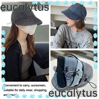 Eucalytus1 หมวกบักเก็ต หมวกบังแดด พับได้ แบบพกพา ปรับได้