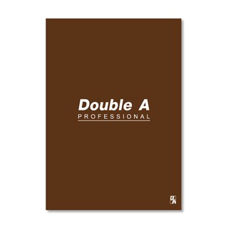 DOUBLE A สมุดรายงาน A4 70แกรม 50 แผ่น สีน้ำตาล