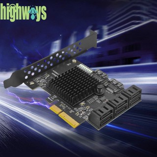 อะแดปเตอร์ควบคุม PCIE SSD SATA 3.0 GEN3 HDD 6Gbps สําหรับเคสคอมพิวเตอร์ 2U [highways.th]