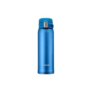 ZOJIRUSHI Water Bottle Direct Drink [One Touch Open] Stainless Steel Mug 480ml Matte Blue SM-SD48-AM