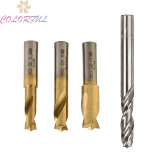 【COLORFUL】Titanium Coated HSS CO SpotWeld Cutter Welding Drill Bits 4 Piece Pack