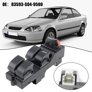 ⚡NEW 8⚡Durable Black Casement Lift Switch for Honda Civic CX EX HX LX 96 00 Driver Side