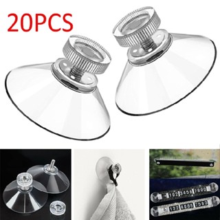 New 20pcs Suction Cups Ø 40mm with M4 Thread Suction Cups with Clear Knurled Nut