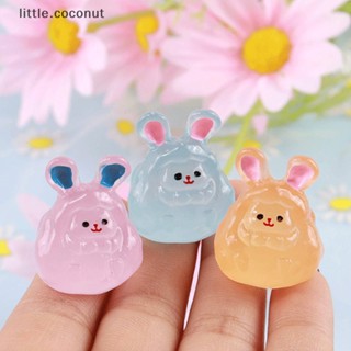 [little.coconut] ตุ๊กตากระต่ายเรืองแสง ขนาดเล็ก สําหรับตกแต่ง DIY 2 ชิ้น