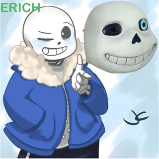 Erich Sans Undertale Mask หน้ากากยาง อุปกรณ์ประกอบฉากปาร์ตี้ ภาพยนตร์ เกม หน้ากาก หมวกกันน็อก เครื่องแต่งกาย คอสเพลย์ เสา