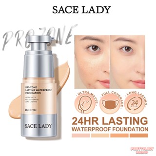 SACE Lady Foundation รองพื้นเนื้อบางเบา Full Coverage ครีมรองพื้นควบคุมความมันกันน้ำติดทนนาน [prettylady]