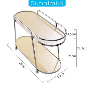 [Sunnimix1] ชั้นวางเครื่องเทศ 2 ชั้น สําหรับห้องน้ํา ห้องครัว