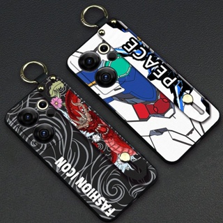 Anti-knock Graffiti Phone Case For Tecno Camon20 Premier/CK9n Wrist Strap Durable cartoon Waterproof personality Soft case