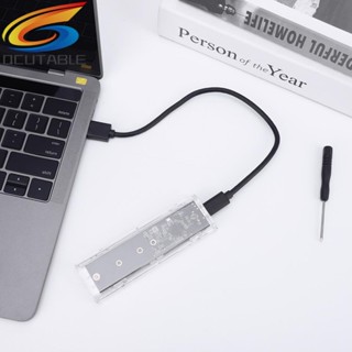 [Qcutable.th] เคสภายนอก M.2 SSD Type C USB 3.1 NVME SSD 5 Gbps สําหรับ 2230-2280 M.2 SSD