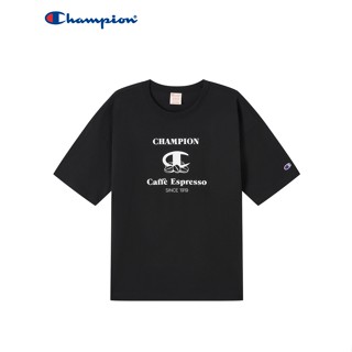 เสื้อยืดผ้าฝ้ายพิมพ์ลายขายดี เสื้อยืดแขนสั้น ผ้าฝ้าย พิมพ์ลาย Champion แฟชั่นคู่รัก สําหรับชาย และหญิง