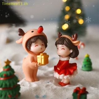 Timehee ฟิกเกอร์คู่รักจิ๋ว น่ารัก สําหรับตกแต่งบ้านตุ๊กตา งานแต่งงาน