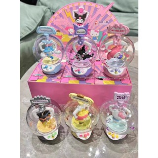 [พร้อมส่ง] ของเล่นฟิกเกอร์ Sanrio Claw Machine Series Mystery Box Kuromi Cinnamon Dog Melody PQEO