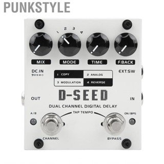 Punkstyle 4 Modes Delays Pedal  Easy Adjustment Delay Effect for Electric Guitar