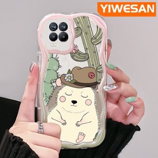 เคสโทรศัพท์มือถือ แบบใส ลายการ์ตูนกระรอกน้อยน่ารัก สีครีม สําหรับ Realme 8 5G 8s 5G Q3i V13 5G Narzo 30 Q3