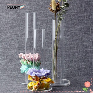 Peonypavilion ชั้นวางเชือกคาดศีรษะ อะคริลิคใส ทรงกลม หนา 0.5 ซม. 10 ซม.