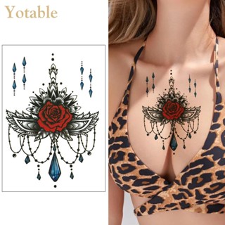 [Yotable.th] สติกเกอร์แทททูรอยสัก อเนกประสงค์ ลอกออกได้ สําหรับผู้หญิง และผู้ชาย 6 ชิ้น