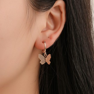 Female earrings with butterfly pattern Clearance sale