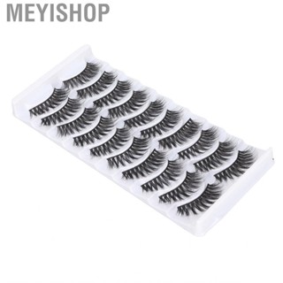 Meyishop 10 Pairs 6D Natural  Semi Craft Thin Soft Dramatic DIY Fit Cut